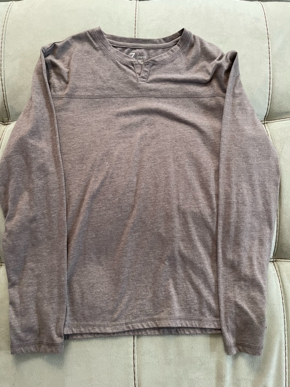 7 For All Mankind Men's Taupe/Brown Crewneck Sweater